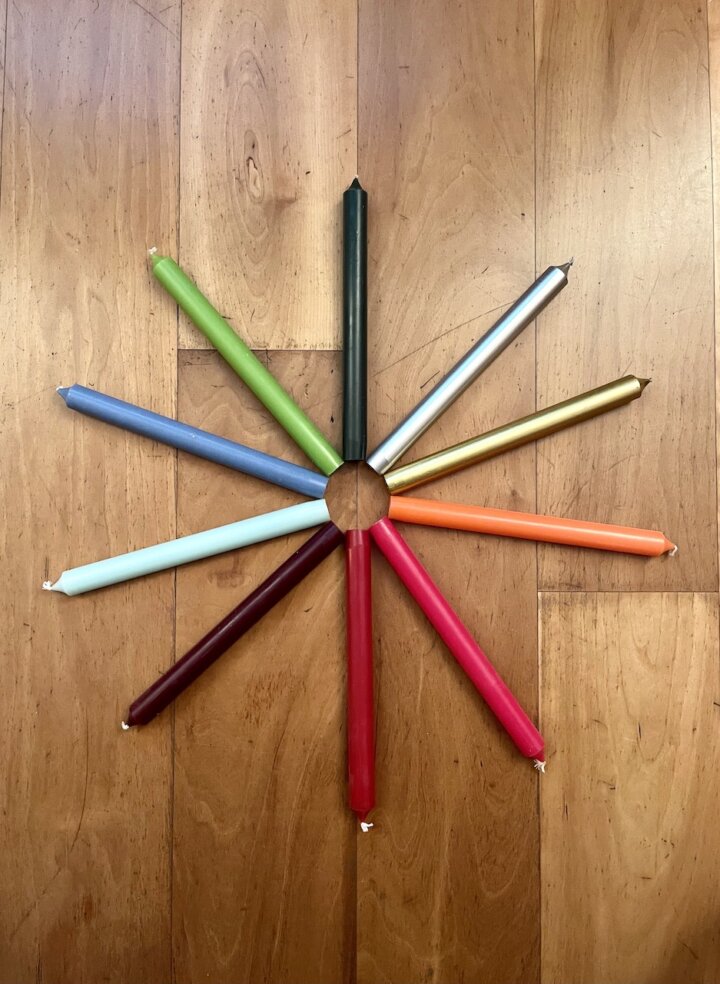 bunte Stabkerzen caspari uai
