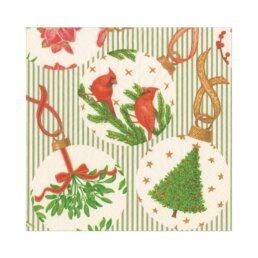 christmas kugeln lunch serviette caspari uai