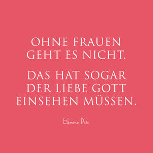 Postkarte "Ohne Frauen geht es nicht", 10293