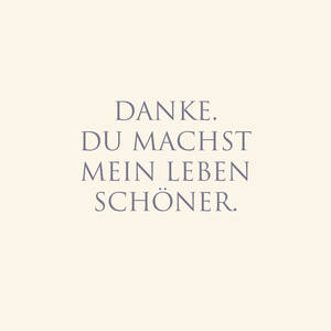 Postkarte "Danke. Du machst mein Leben schöner", 10335