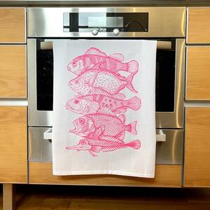 Geschirrtücher - Fische pink
