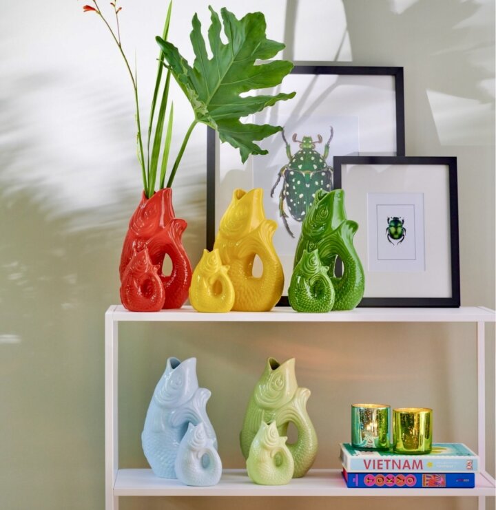 Fisch vase carafon bunt gift company uai