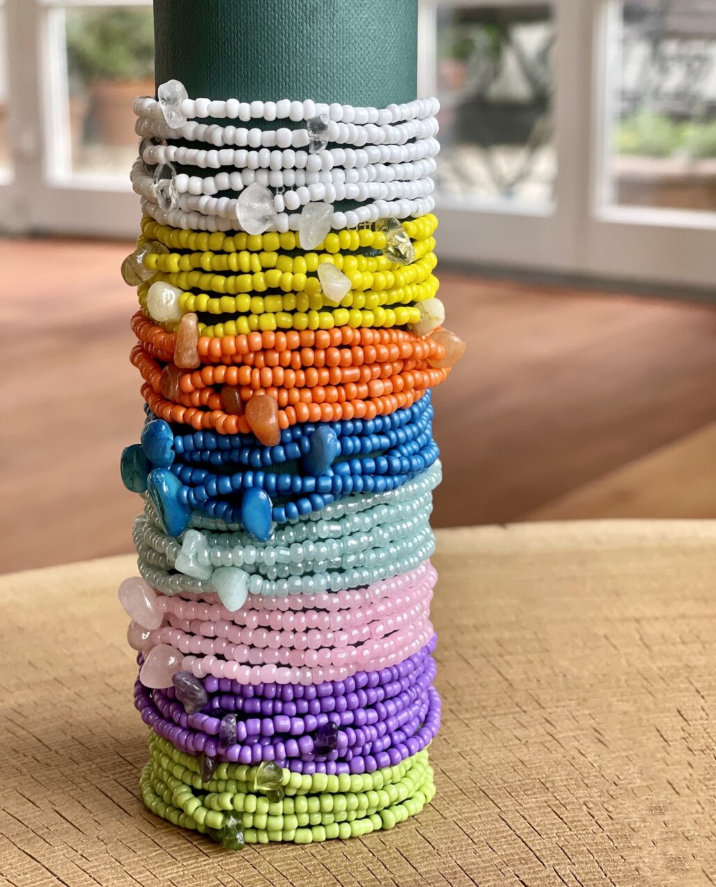 Glasperlen armband alle farben timiofsweden uai