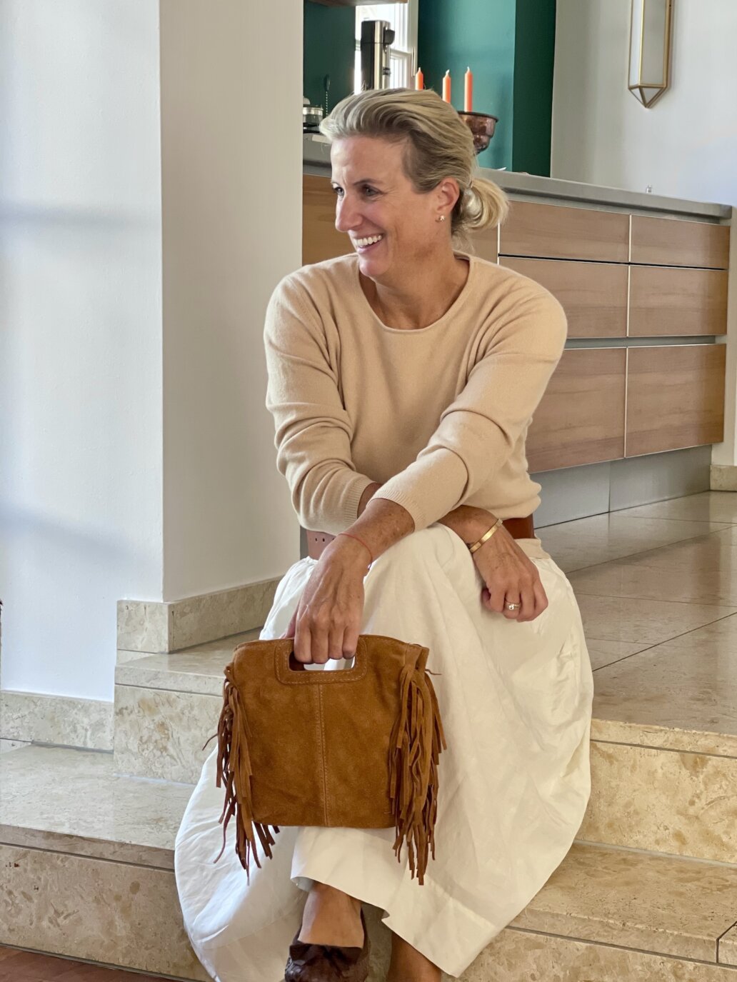 handtasche wildleder fransen bordeaux mood 1 uai