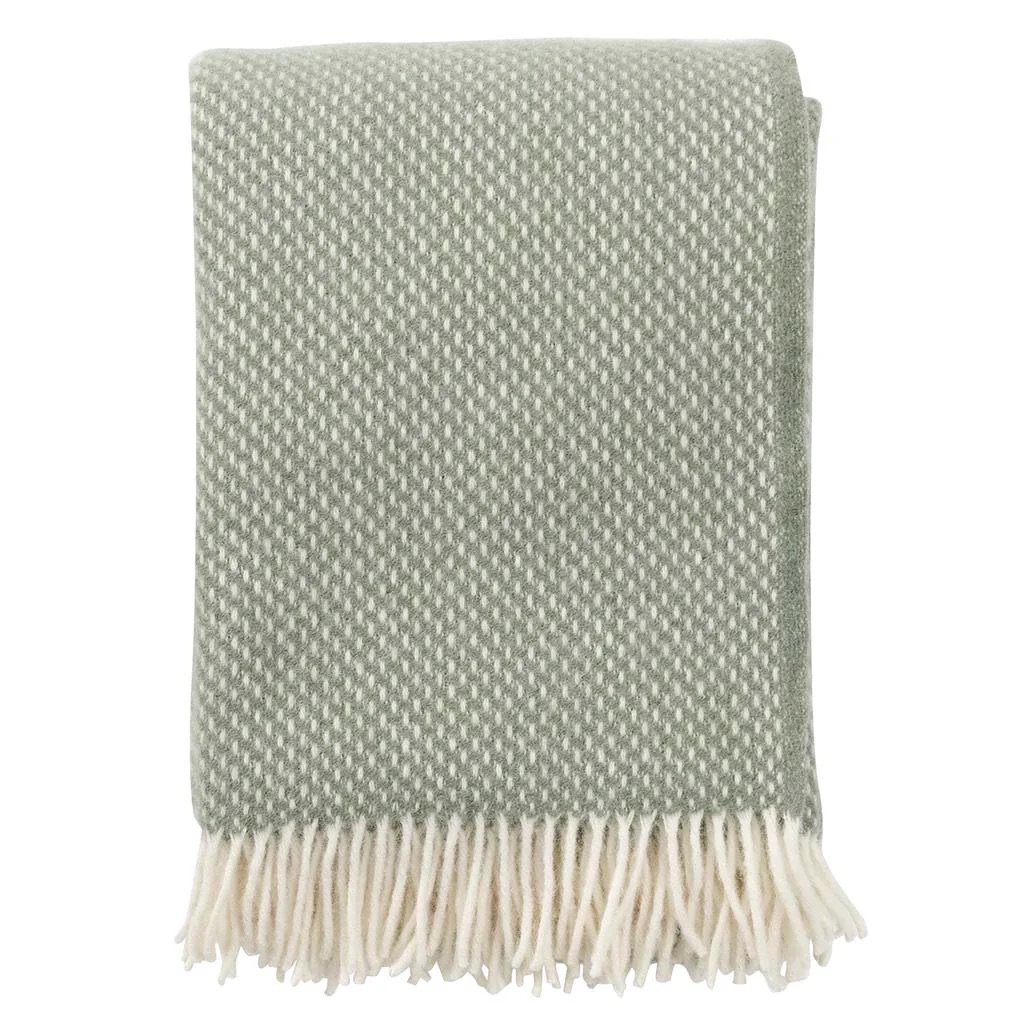 Woll Decken 5 klippan decke Preppy dusty green