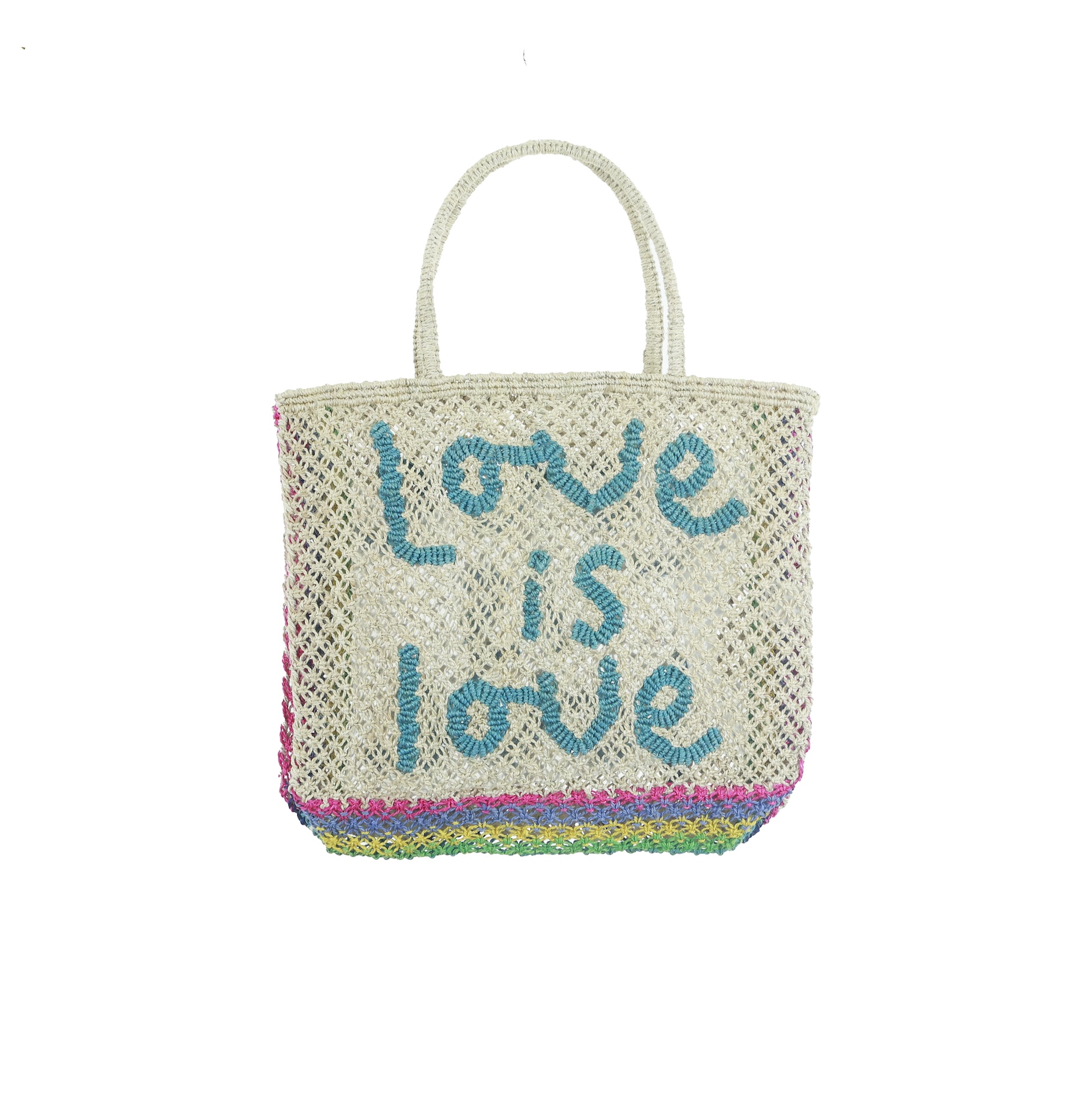 The Jacksons Bag 13 Small Love is Love Natural Sky word