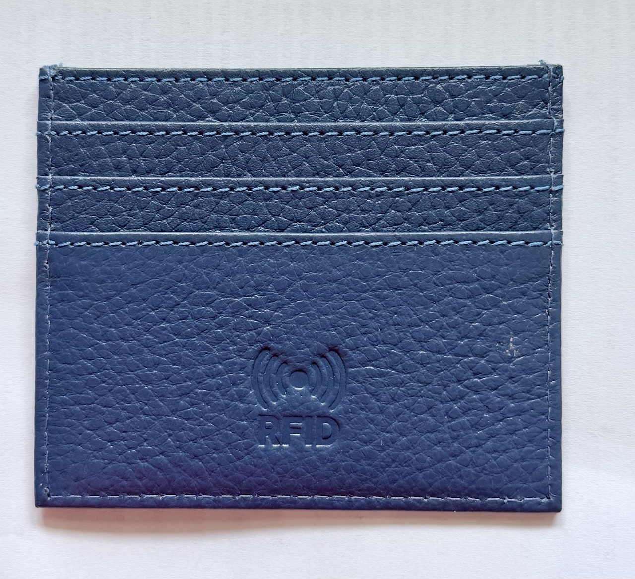Karten Etui 14 kreditkarten halter jeansblau