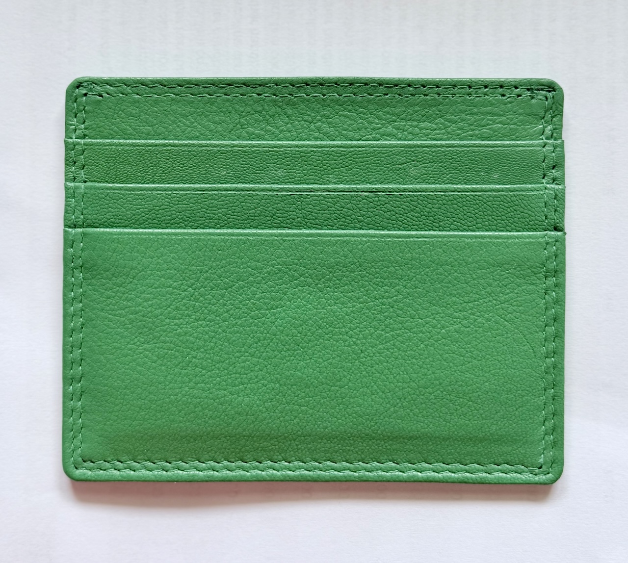 Karten Etui 12 kreditkarten halter knallgruen