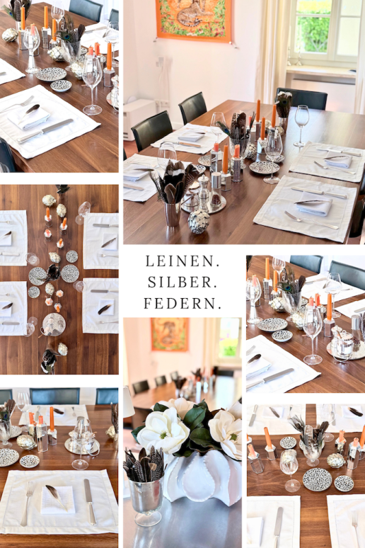 Leinen. Silber. Federn. 1 Leinen. Silber. Federn uai